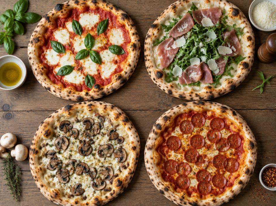 4 pizzas artisanales contre plomberie